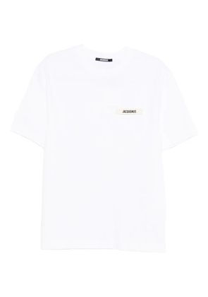 Jacquemus LE TSHIRT GROS GRAIN LOGO SS TSHIRT WHT - White