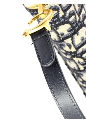 Christian Dior Pre-Owned Saddle Handbag Oblique Canvas Mini shoulder bag - Blue