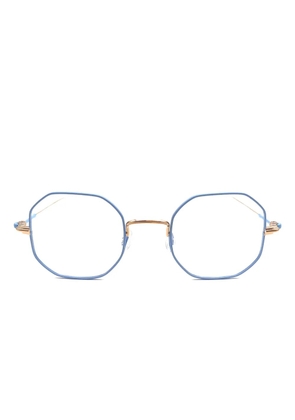 Anne & Valentin Benedict geometric glasses - Blue