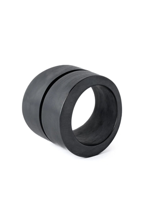 Parts of Four Crevice brushed ring - Black
