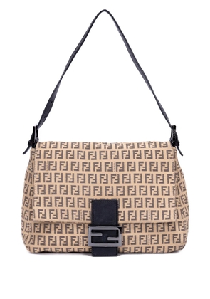Fendi Pre-Owned monogram buckle bag - Neutrals