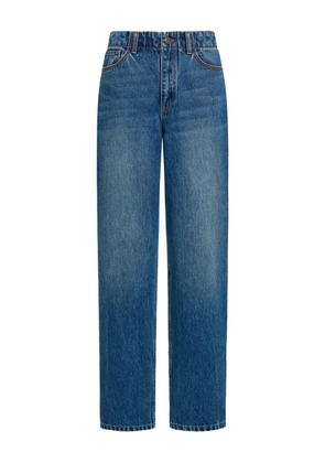 12 STOREEZ 312 leather-patch jeans - DENIM NAVY