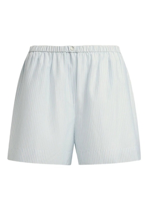 12 STOREEZ striped elastic-waist shorts - White