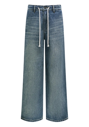 12 STOREEZ mid-rise wide-leg jeans - Blue