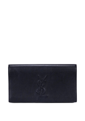 Saint Laurent Pre-Owned logo-embossed clutch bag - Black