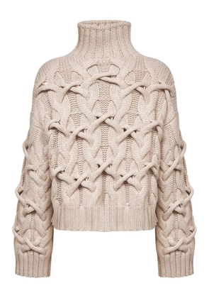 Brunello Cucinelli cable-knit sweater - Neutrals