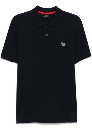 PS Paul Smith zebra-patch polo shirt - Blue