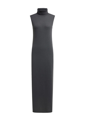 12 STOREEZ turtleneck sleeveless midi dress - Black