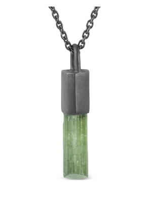 Parts of Four oxidised sterling silver Talisman tourmaline necklace