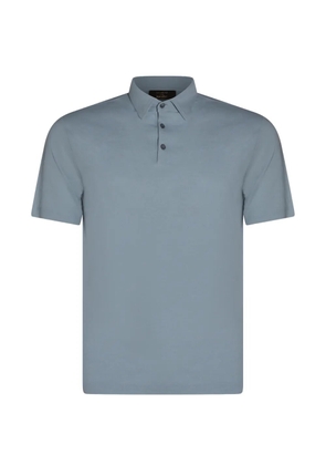 Zanone button-up polo shirt - Blue