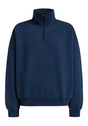 12 STOREEZ half-zip terry sweatshirt - Blue