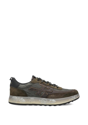 Premiata appliqués lace-up sneakers - Brown