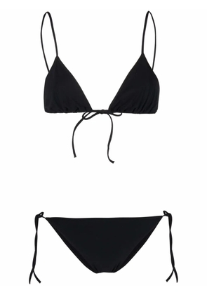 LIDO self-tie mid-rise bikini - Black