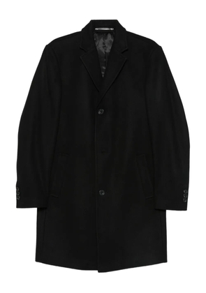 Karl Lagerfeld wool blend single-breasted coat - Black