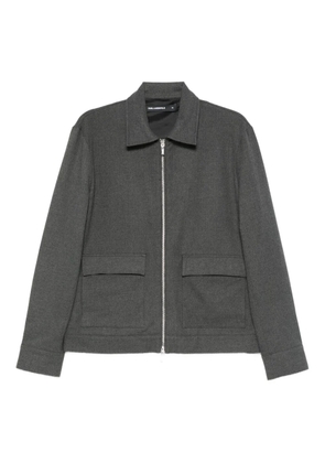 Karl Lagerfeld zip-up shirt jacket - Grey