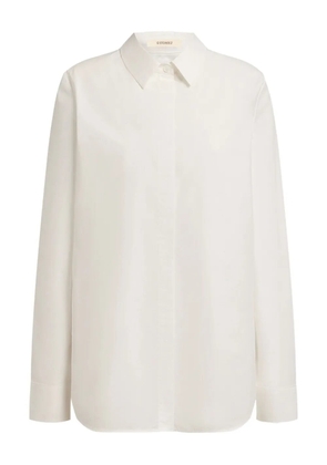 12 STOREEZ concealed-front cotton shirt - White