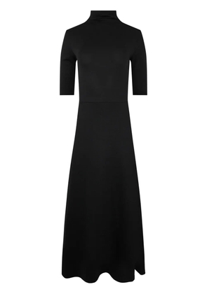 Vince roll-neck fine-knit midi dress - Black