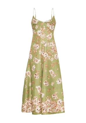 Cara Cara floral midi dress - Green