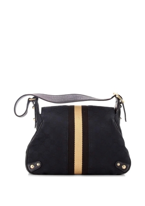 Gucci Pre-Owned Horsebit Web Flap GG Canvas Mini shoulder bag - Black