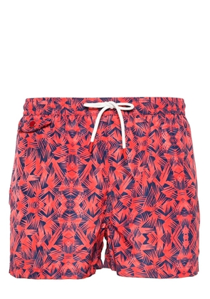Kiton graphic-print swim shorts - Pink