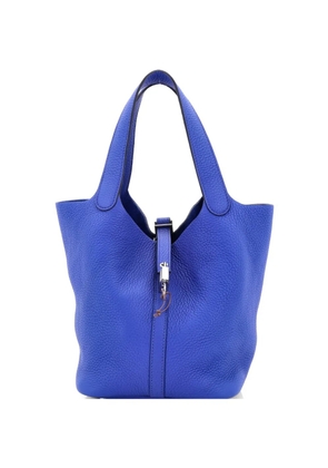 Hermès Pre-Owned Picotin Lock Bag Clemence MM bucket bag - Blue