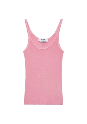 MSGM scoop-neck tank top - Pink