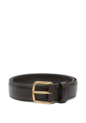 The Row classic leather belt - Brown