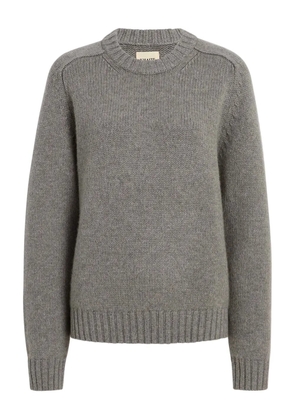 KHAITE Mae shoulder detail knitwear - Grey