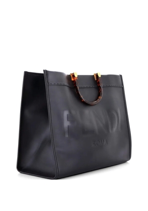 Fendi Pre-Owned Sunshine Shopper Leather Large tote bag - Black