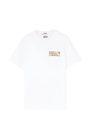 MSGM graphic-print crew-neck T-shirt - White