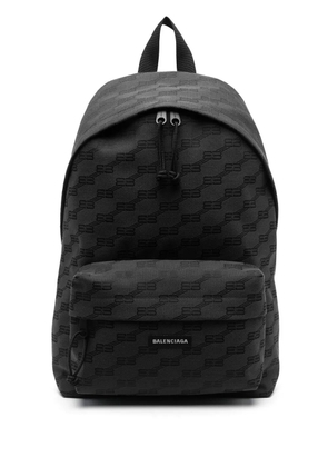 Balenciaga BB monogram backpack - Black