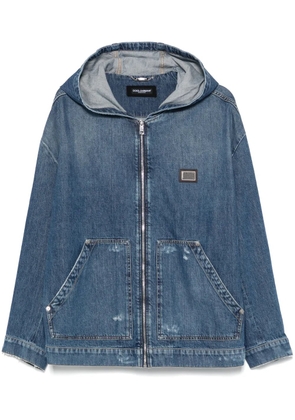 Dolce & Gabbana hooded denim jacket - Blue