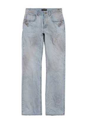Balenciaga distressed straight-leg jeans - Blue