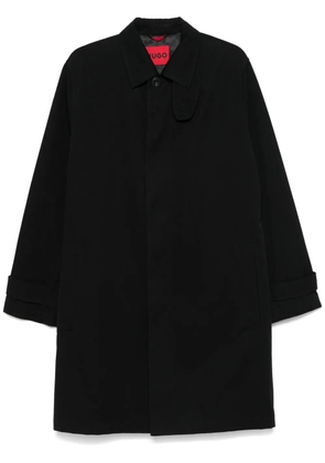 HUGO single-breasted trench coat - Black
