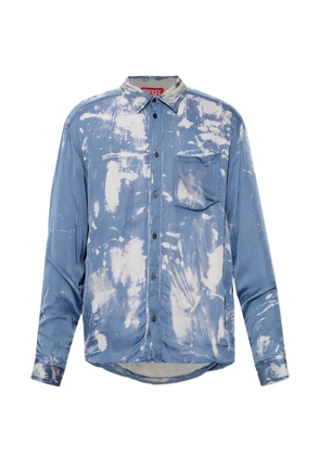 Diesel S-Ramon-Plain pocket plain shirt - Blue