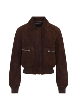 TOM FORD suede jacket - Brown
