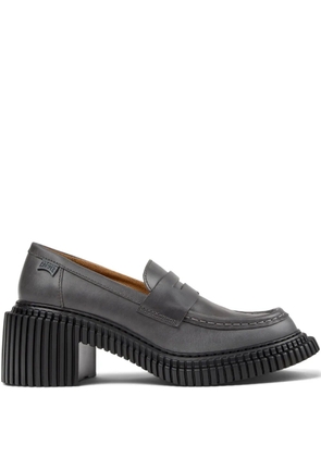 Camper Pix London penny leather loafers - Grey