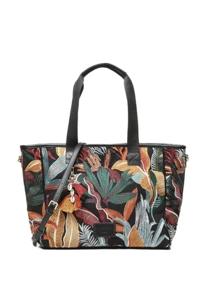V°73 Clarissa embroidered tote bag - Black