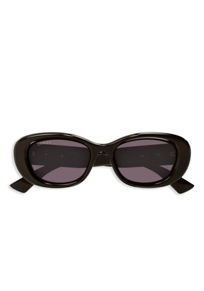 Gucci Eyewear Double G sunglasses - Brown
