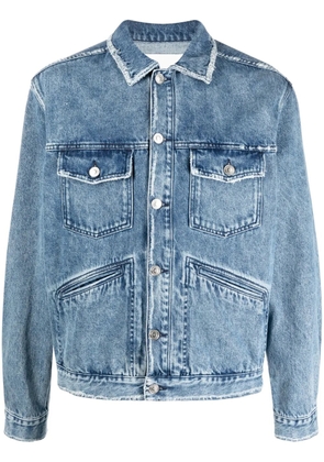 MARANT Jango logo-embroidered denim jacket - Blue