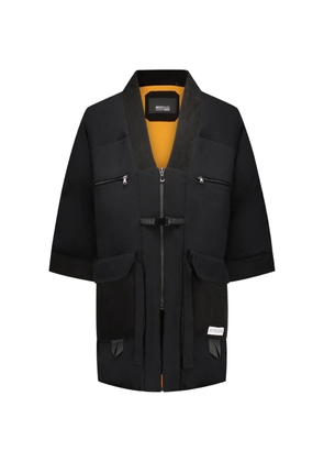 Mostly Heard Rarely Seen V-neck coat - Black