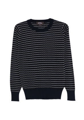 Wales Bonner x John Smedley striped T-shirt - Brown