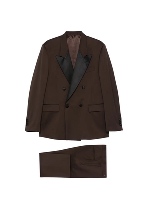 Lardini double-breasted peaked-lapel suit - Brown