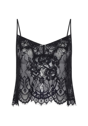 L'Agence Caylee laced top - Black