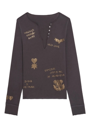 Zadig&Voltaire long-sleeve T-shirt - Brown