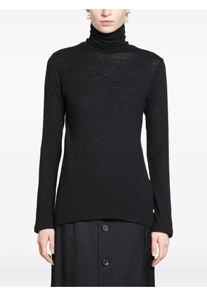 Yohji Yamamoto wool top - Black