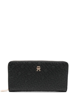 Tommy Hilfiger monogram zip-around wallet - Black
