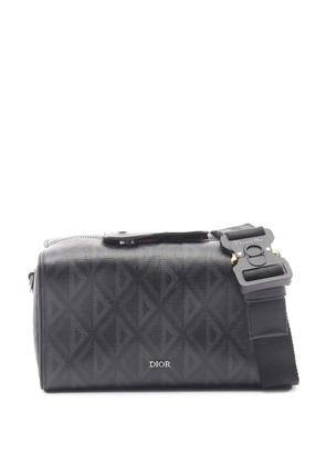 Christian Dior Pre-Owned 2021 CD Diamond Coated Canvas Lingot 22 Bag crossbody bag - Black