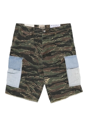 GALLERY DEPT. denim-pocket cargo shorts - Green
