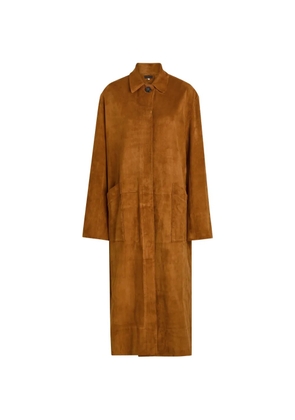 Stouls Corleone suede trench coat - Brown
